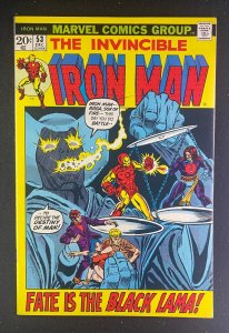 Iron Man (1968) #53 VF- (7.5) 1st Black Lama
