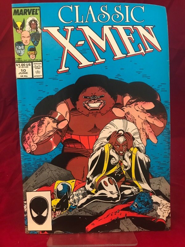 Classic X-Men #10 1987 Marvel Comics Juggernaut Storm