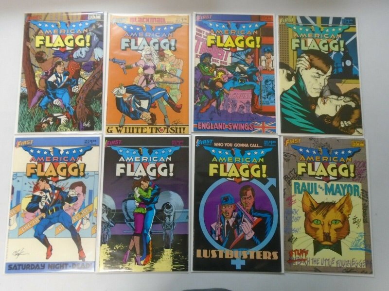 First Comics American Flagg Comic Lot 33 Different Books 8.0 VF (1983-1988)