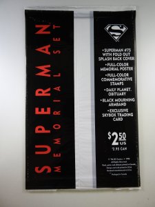 Superman #75 Black Bagged Death of Superman Memorial Edition