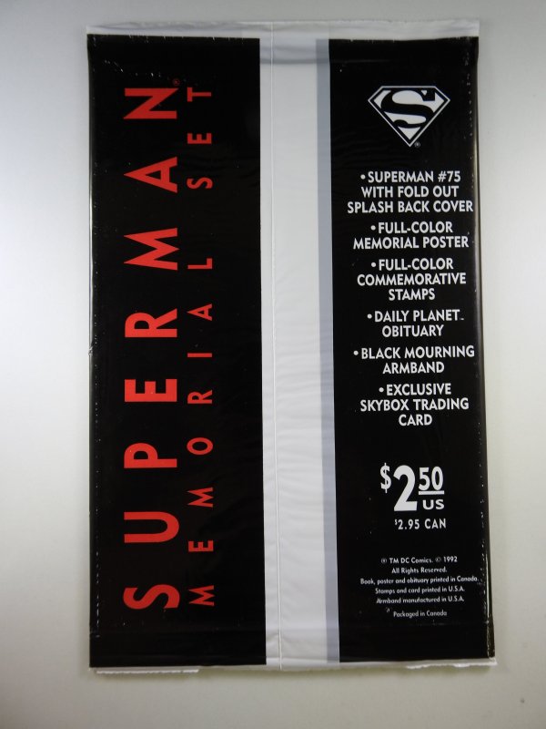 Superman #75 Black Bagged Death of Superman Memorial Edition