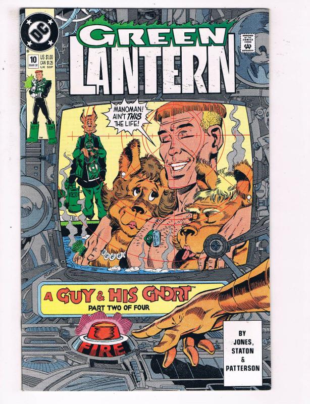 Green Lantern #10 VF DC Comics Comic Book Jones Hal Jordan Guy Gardner 1991 DE21
