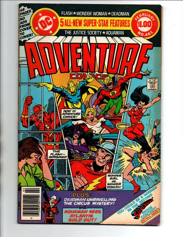 Adventure Comics #461 newsstand - Wonder Woman vs Wonder Girl - 1978 - (-VF)