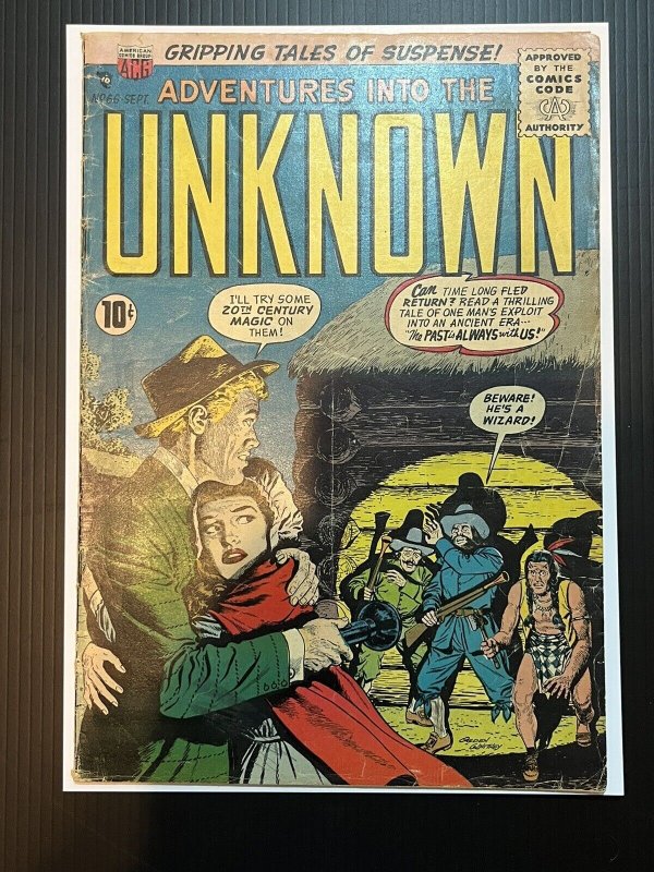 ADVENTURES INTO THE UNKNOWN #66 SEP 1955 VG AMERICAN COMICS GROUP PROSHIPPER