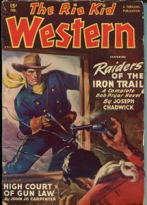 Rio Kid Western 2/1950-Thrilling-Bob Pryor-continuing hero pulp-variant-VG