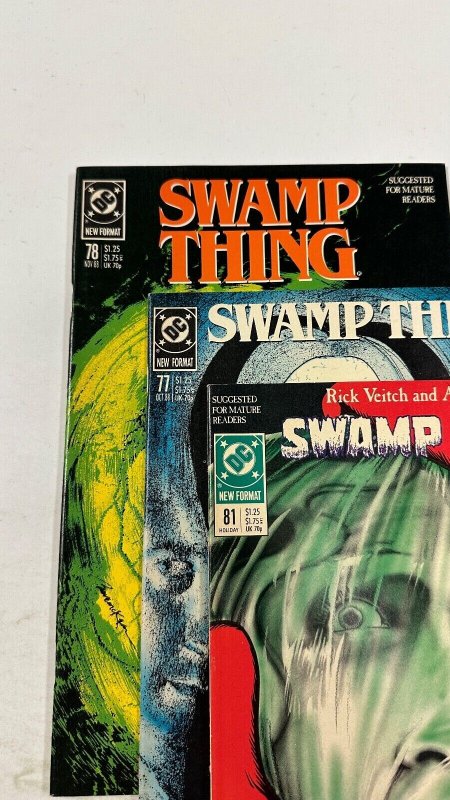 3 Swamp Thing DC Comic Books # 77 78 81 Batman Superman Flash  12 CT2