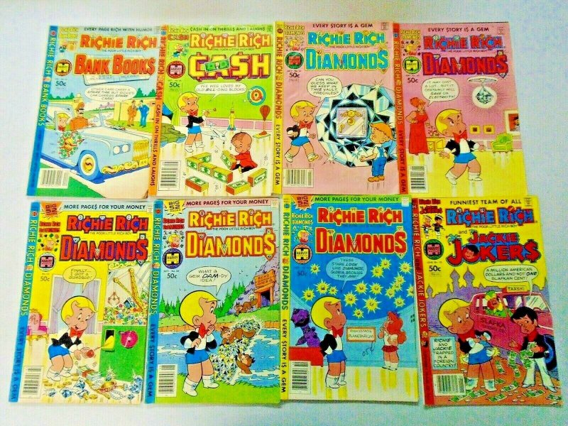 Richie Rich Harvey Comic Lot 50¢-60¢ Covers 33 Different Average 5.0