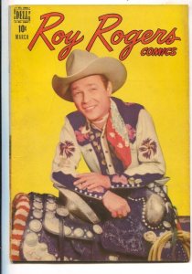 Roy Rogers #3 1948-Dell-B-western film star photo covers-Trigger photo inside... 
