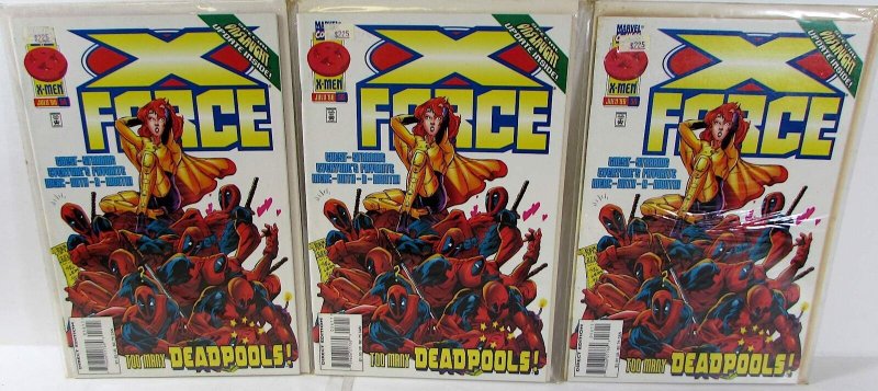 X-Force Lot of 3 #56 x3 Marvel Comics (1996) NM 1st Print Comic Books