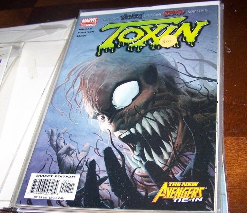 Toxin #1 (Jun 2005, Marvel) 1st  venom Then carnage...now toxin +avengers spider