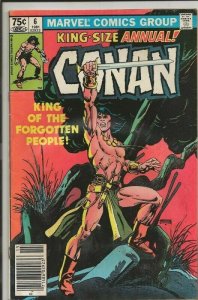 Conan Annual #6 ORIGINAL Vintage 1981 Marvel Comics