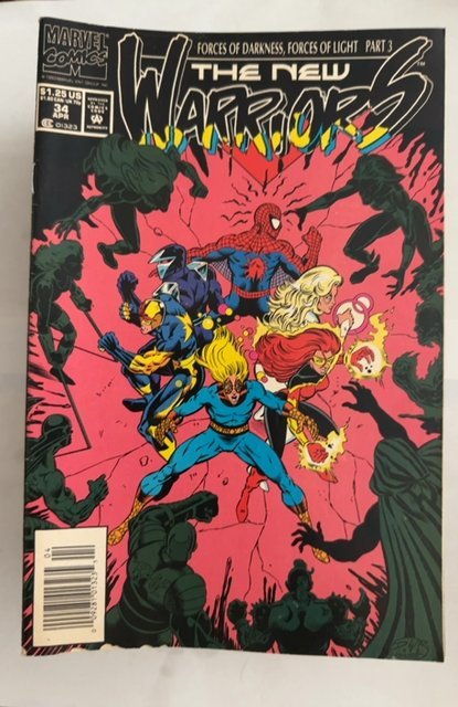 The New Warriors #34 (1993) NEWSSTAND EDITION