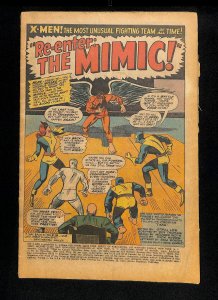 X-Men #27 Coverless Mimic! Spider-Man Scarlet Witch! Fantastic Four!