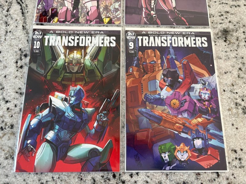 Lot Of 4 Transformers IDW Comic Books # 9 10 11 12 NM 1st Prints 5 J432
