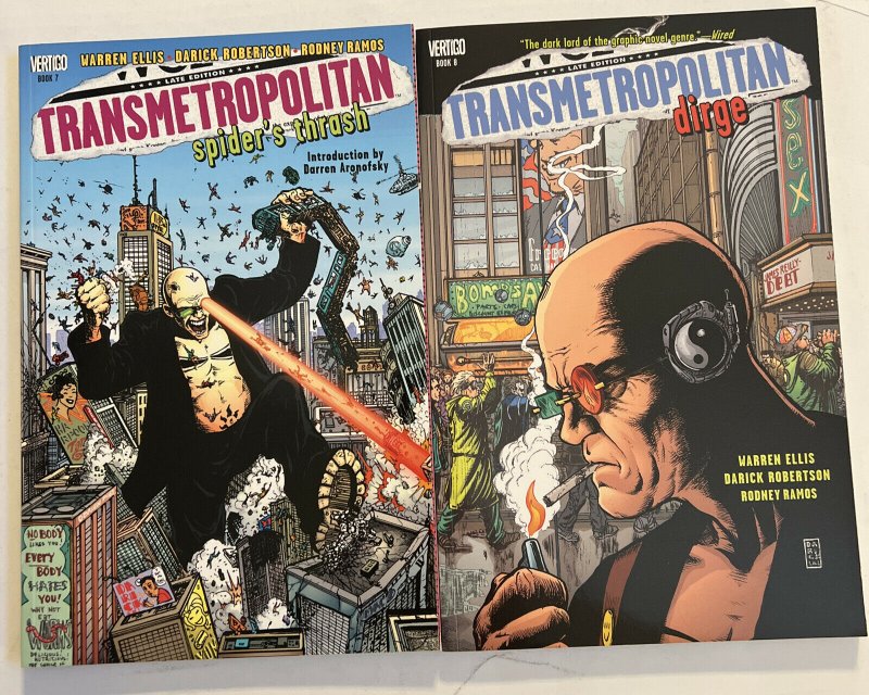 Transmetropolitan graphic novel TPB lot #1-10 + 0 Vertigo Lot Of 11