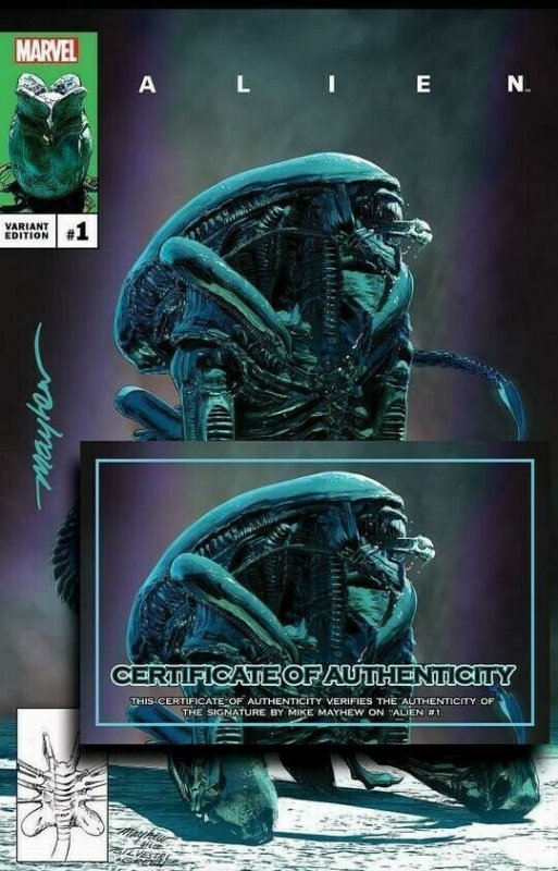 ALIEN #01 (2021) MIKE MAYHEW | SIGNED W/ COA | TRADE DRESS