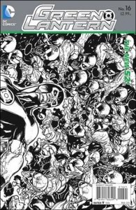 Green Lantern (2011) 16-D Wraparound 1:25 Black and White Cover VF/NM