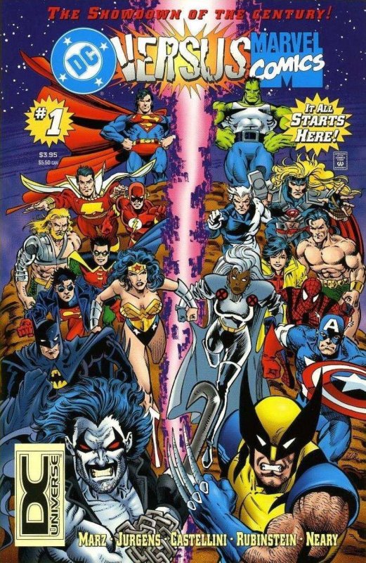 Marvel Versus DC/DC Versus Marvel #1 (2nd) FN ; Marvel | DC Universe Logo Varian
