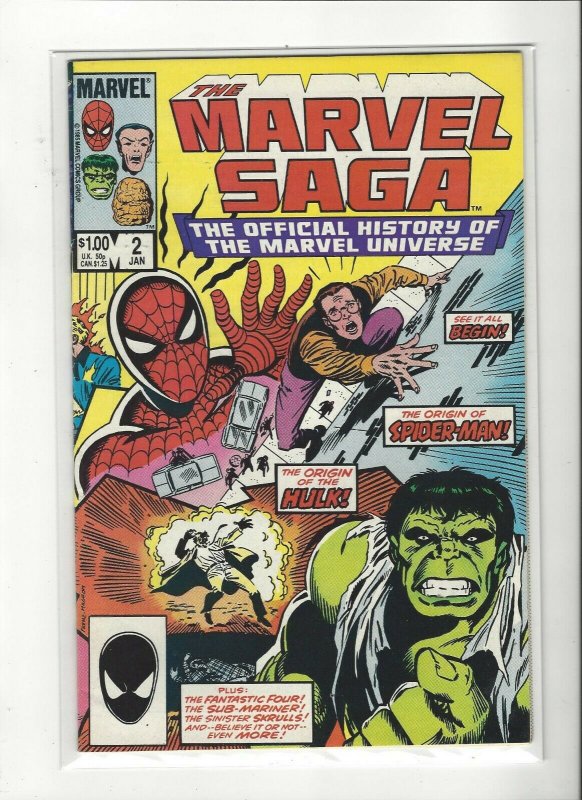 The Marvel Saga the Official History of the Marvel Universe #2 VF/NM