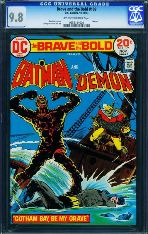 The Brave and the Bold #109 CGC 9.8 1972- Batman - Demon 0259194006