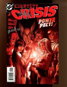 IDENTITY CRISIS #2 - SIGNED BY TURNER/BAIR  (NM-) 2004