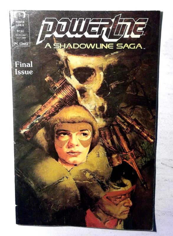 Powerline #8 (1989) Epic Comics 1st Print Comic Book