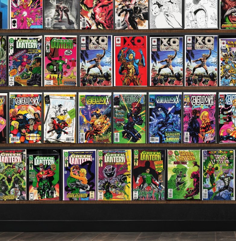 Huge Lot 140+ Comics with Green Lantern, Generation X, X-O Manowar & More!