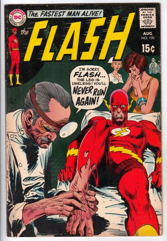 Flash, The #190 (Aug-69) FN/VF+ Mid-High-Grade Flash