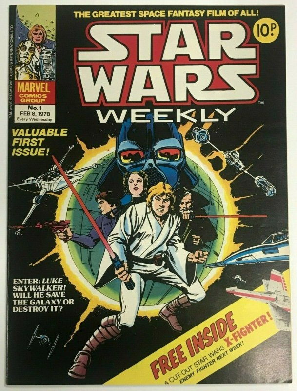 STAR WARS WEEKLY#1 NM 1978 BRITISH MARVEL BRONZE AGE COMICS