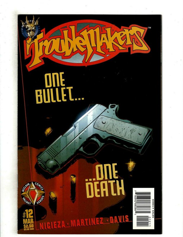 12 Troublemakers Acclaim Comics # 1 2 3 4 5 6 7 8 9 10 11 12 Superhero RB15