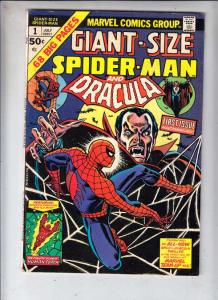 Giant-Size Spider-Man and Dracula #1 (Jul-74) FN/VF Mid-High-Grade Spider-Man