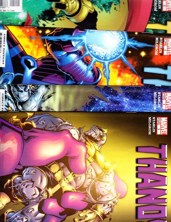 Thanos Direct Edition Set #1to5 (9-Dec) NM Super-High-Grade Thanos, Adam Warlock