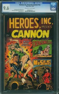 Heroes, Inc. Presents Cannon #1 (1969) CGC 9.6 NM+