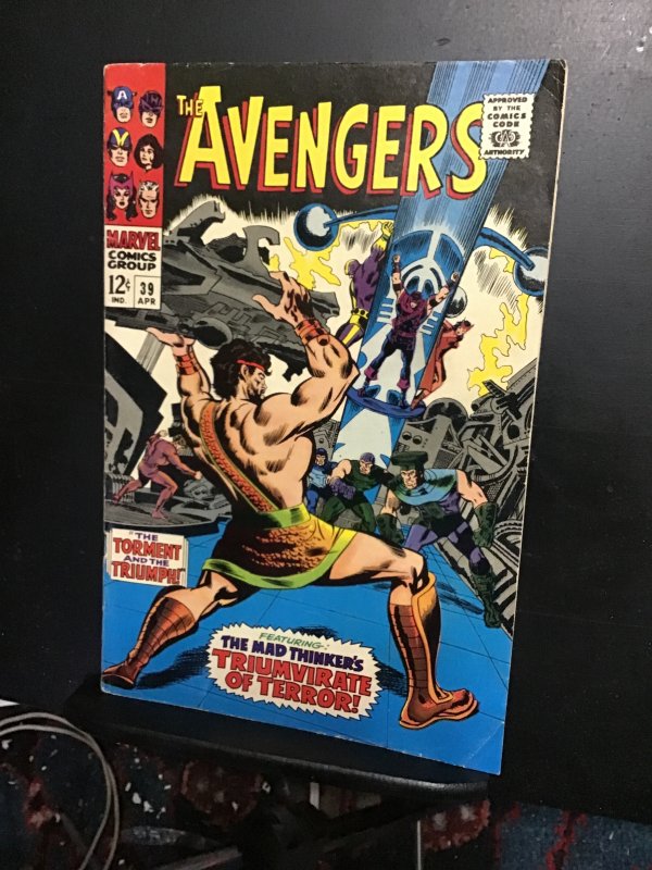 The Avengers #39 (1967) Hercules key! Black widow, Hawkeye!  FN+ Oregon CERT!