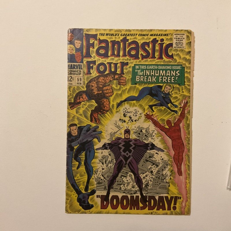 Fantastic Four 59 Very Good+ Vg+ 4.5 Marvel 1967