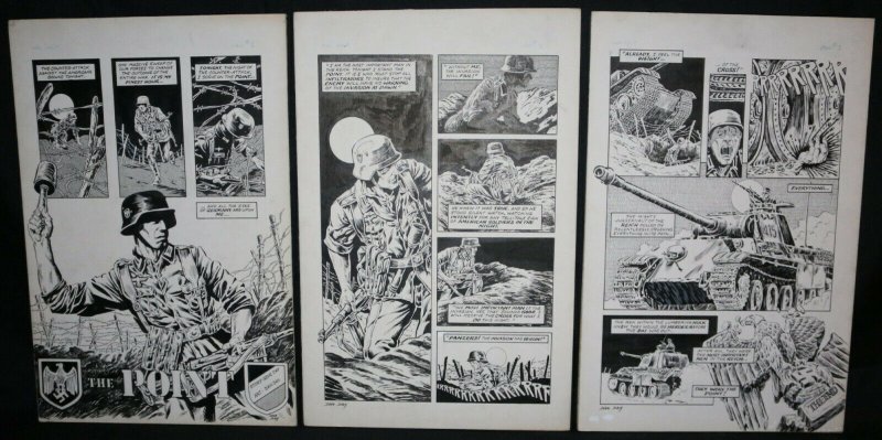 The Point 3pg Story - LA - Nazis WWII Story - Signed art by Dan Day