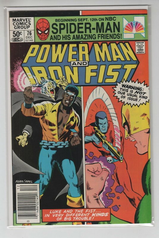 POWER MAN AND IRONFIST (1980 MARVEL) #76 VF+ A98553