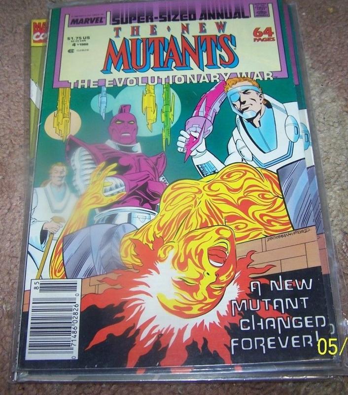 NEW MUTANTS ANNUAL # 4  1988 THE EVOLUTIONARY WAR CROSSOVER 