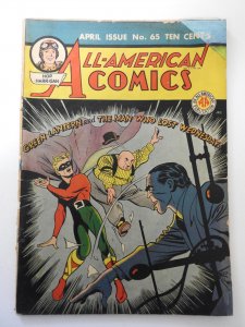 All-American Comics #65 (1945) restored apparent GD Condition see description