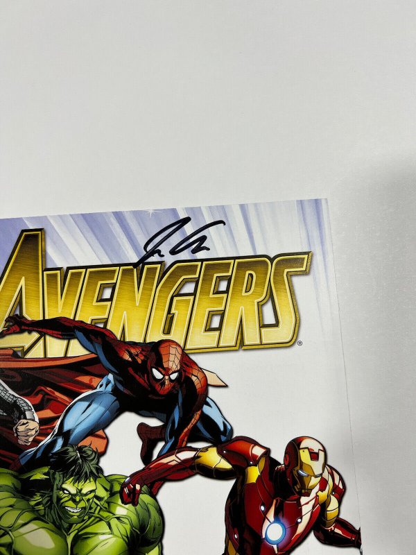 Avengers Vs X-men Poster Signed Jason Aaron Folded Comic Insert 11x17