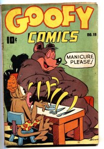 Goofy Comics #19--1947--Manicure cover--Golden-Age--comic book