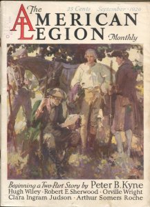 American Legion Monthly 11/1934-Harvey Dunn cover-Wallgren comic strip-VG 