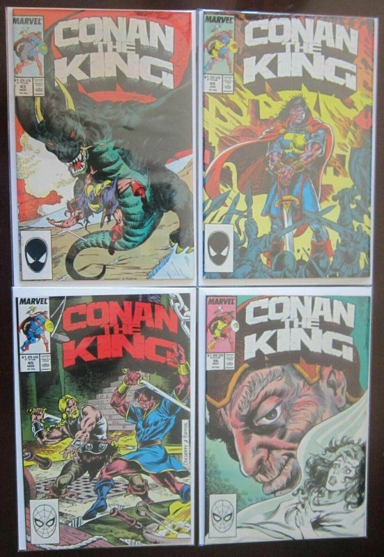 King Conan comic lot from:#1-50 44 different avg 8.0 VF (1980-89)