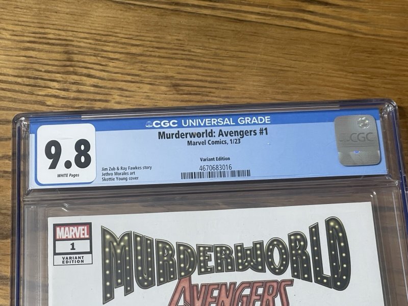 Murderworld Avengers #1 CGC 9.8 HIGHEST GRADE Skottie Young Variant Marvel 2022