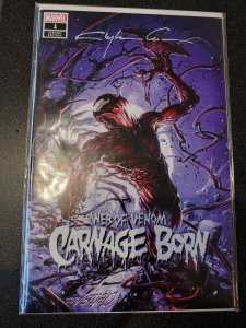 WEB OF VENOM CARNAGE BORN SIGNED BY CLAYTON CRAIN WITH COA