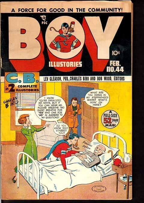 BOY COMICS #44-NORMAN MAUER CRIMEBUSTER STORY 1949 FN