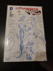 HARLEY QUINN #23 Bruce Timm  Sketch Variant Version LITTLE BLACK BOOK