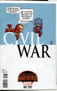 Civil War #1 Young Cover (2015) Captain America