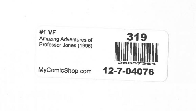 Amazing Adventures of Professor Jones (1996) #1 VF