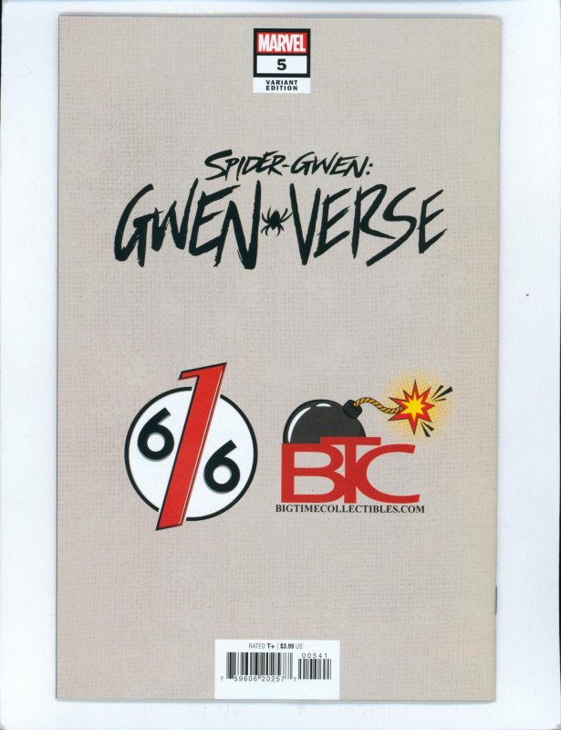 Spider-Gwen: Gwenverse #5 (2022) David Nakayama exclusive virgin variant